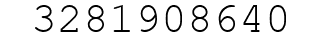 Number 3281908640.