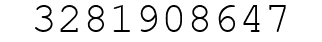 Number 3281908647.
