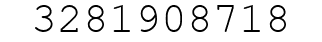 Number 3281908718.