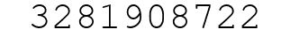 Number 3281908722.