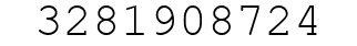 Number 3281908724.