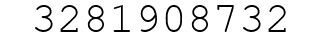 Number 3281908732.