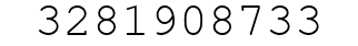 Number 3281908733.