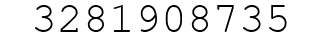 Number 3281908735.
