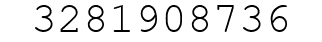 Number 3281908736.