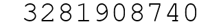 Number 3281908740.