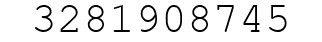 Number 3281908745.