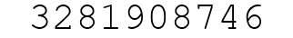 Number 3281908746.