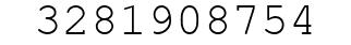 Number 3281908754.