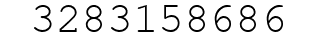 Number 3283158686.