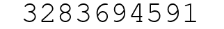 Number 3283694591.