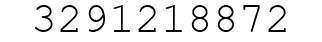 Number 3291218872.