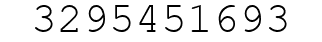 Number 3295451693.