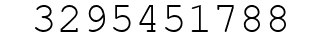 Number 3295451788.