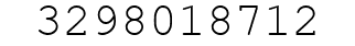 Number 3298018712.