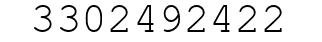 Number 3302492422.