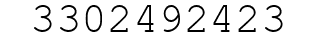 Number 3302492423.