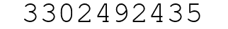 Number 3302492435.
