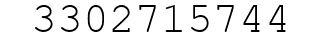 Number 3302715744.