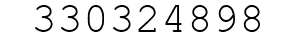 Number 330324898.