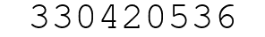 Number 330420536.