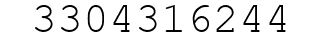 Number 3304316244.