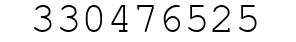 Number 330476525.