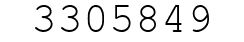 Number 3305849.