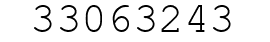 Number 33063243.