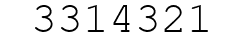 Number 3314321.