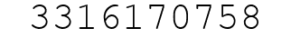 Number 3316170758.