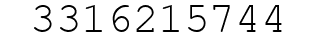 Number 3316215744.