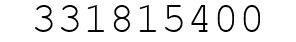 Number 331815400.