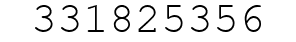 Number 331825356.