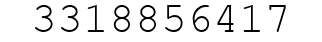 Number 3318856417.