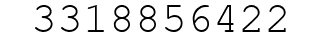 Number 3318856422.