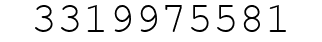 Number 3319975581.