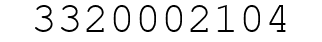 Number 3320002104.
