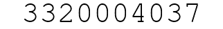 Number 3320004037.
