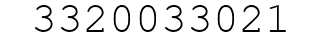 Number 3320033021.