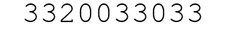 Number 3320033033.