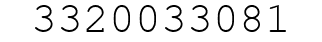 Number 3320033081.