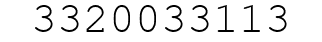 Number 3320033113.