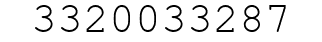 Number 3320033287.