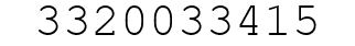 Number 3320033415.
