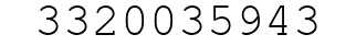 Number 3320035943.