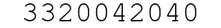Number 3320042040.