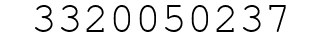 Number 3320050237.