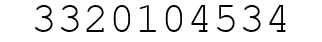 Number 3320104534.