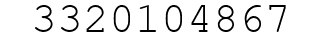 Number 3320104867.